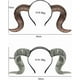 thumbnail image 3 of 2pcs Ram Horn Headbands Gothic Devil Sheep Hair Horn Hoops for Halloween Cosplay Party, 3 of 5