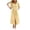*Yellow, variant on VBVC Women's Gingham Button Down Shirt Dress , Ladies' Puff Sleeve Belted Waist Midi Dress , Summer Plaid Vacation Party Dress For Women,Black,S-2XL