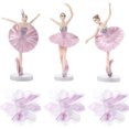 thumbnail image 1 of 1 Set 6 Pcs Beautiful Cake Decorations Elegant Ballerina Adornment Set, 1 of 9