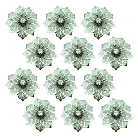 

Azhf Clearance Sale Holder Wedding Decor West Dinner Crystal Flower Banquet Home Metal Napkin Rings