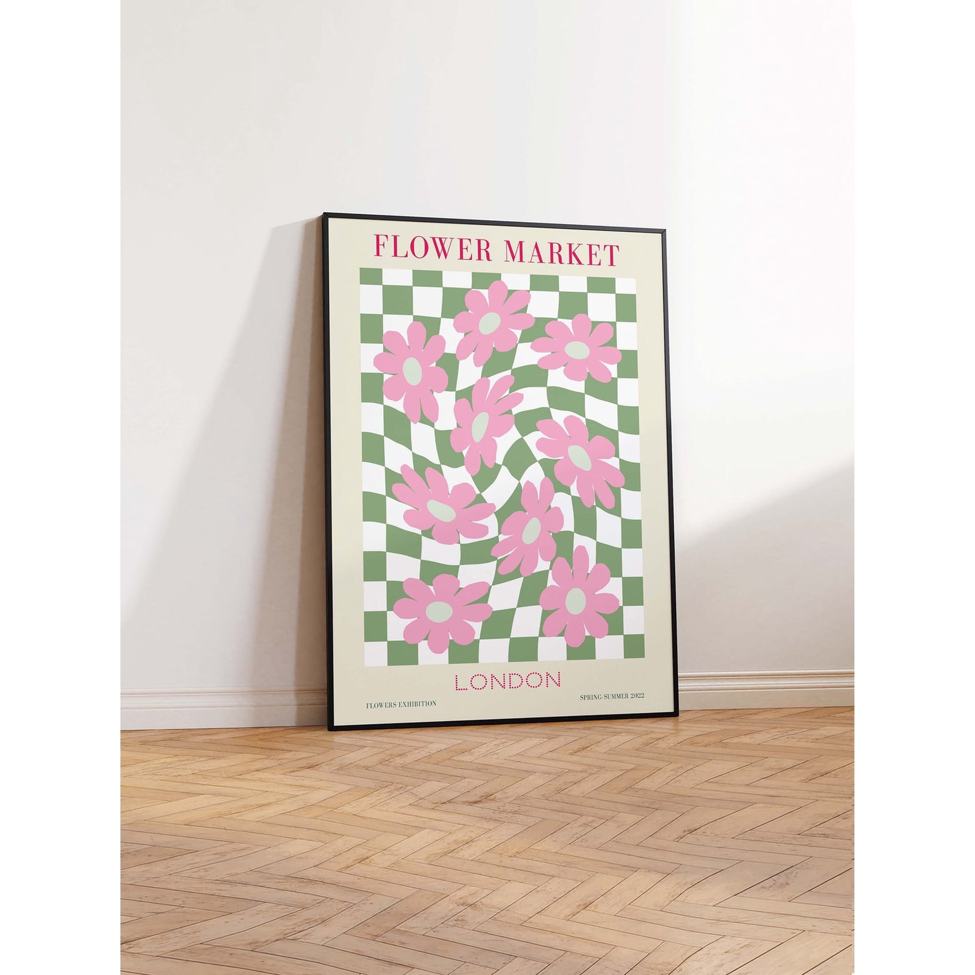 Flower Market London Floral Shop Poster Travel Inspired Home Office And Gallery Wall Decor