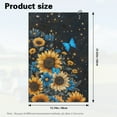 thumbnail image 7 of Yuyamidu Sunflowers Golf Towel Blue Butterfly Golf Towels Golf Accessories 23.62" x 15.74" Absorbent Coral Velvet Towel Soft Comfortable Fabric for Golf Bags, Cart or Club, 7 of 7