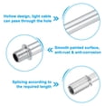 thumbnail image 3 of Uxcell Straight Pipe Lamp Stems Rod Kit, M10 200mm l Rod with Nut, Silver Tone 4 Set, 3 of 6