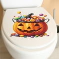 thumbnail image 4 of SLYNSHome Halloween Toilet Lid Sticker Pumpkin Pattern Sticker Waterproof Decals for Bathroom Halloween Party Deco DIY Party Supplies, 4 of 7