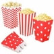 thumbnail image 1 of Contenedor de cartón para dulces de papel cubo de palomitas de maíz a rayas clásico 24 Uds Moyic, 1 of 6