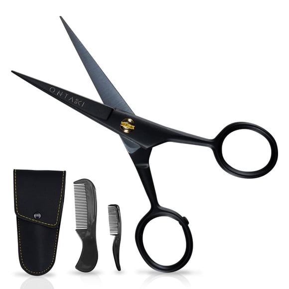 Tijeras para barba y bigote ONTAKI 5 Professional con peine
