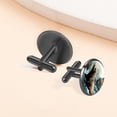thumbnail image 6 of Sea Lion Stylish Stainless Steel Shirt Cufflinks for Formal Events, 6 of 6