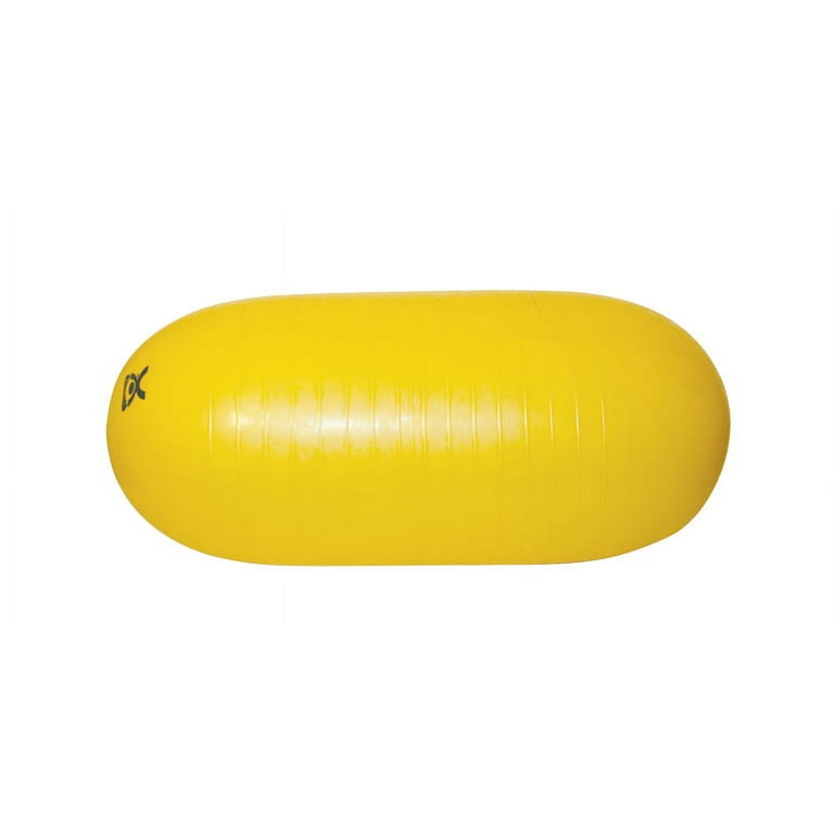 CanDo Inflatable Exercise Straight Roll - Yellow - 16 CanDo Inflatable Exercise Straight Roll - Yellow - 16