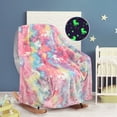 thumbnail image 7 of Catalonia Mermaid Tail Blanket Glow in the Dark , Toddler Kids Girls Women Fleece Fish Scales Pattern Sleeping Bag, Mermaid Throw Blanket Gift 60"X50", 7 of 7