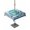 Blue Green, variant on Outdoor Tablecloths with Umbrella Hole & Zipper, Teal Sea Turtle 54x80 Inch Tablecloth Rectangle, Coastal Ocean Summer Ocean Waves Waterproof Table Cloth, Patio/Pool/Picnic Table Covers