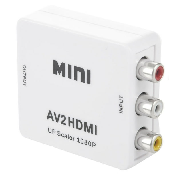RCA to Mini 1080P RCA Composite CVBS AV to Video Audio Converter