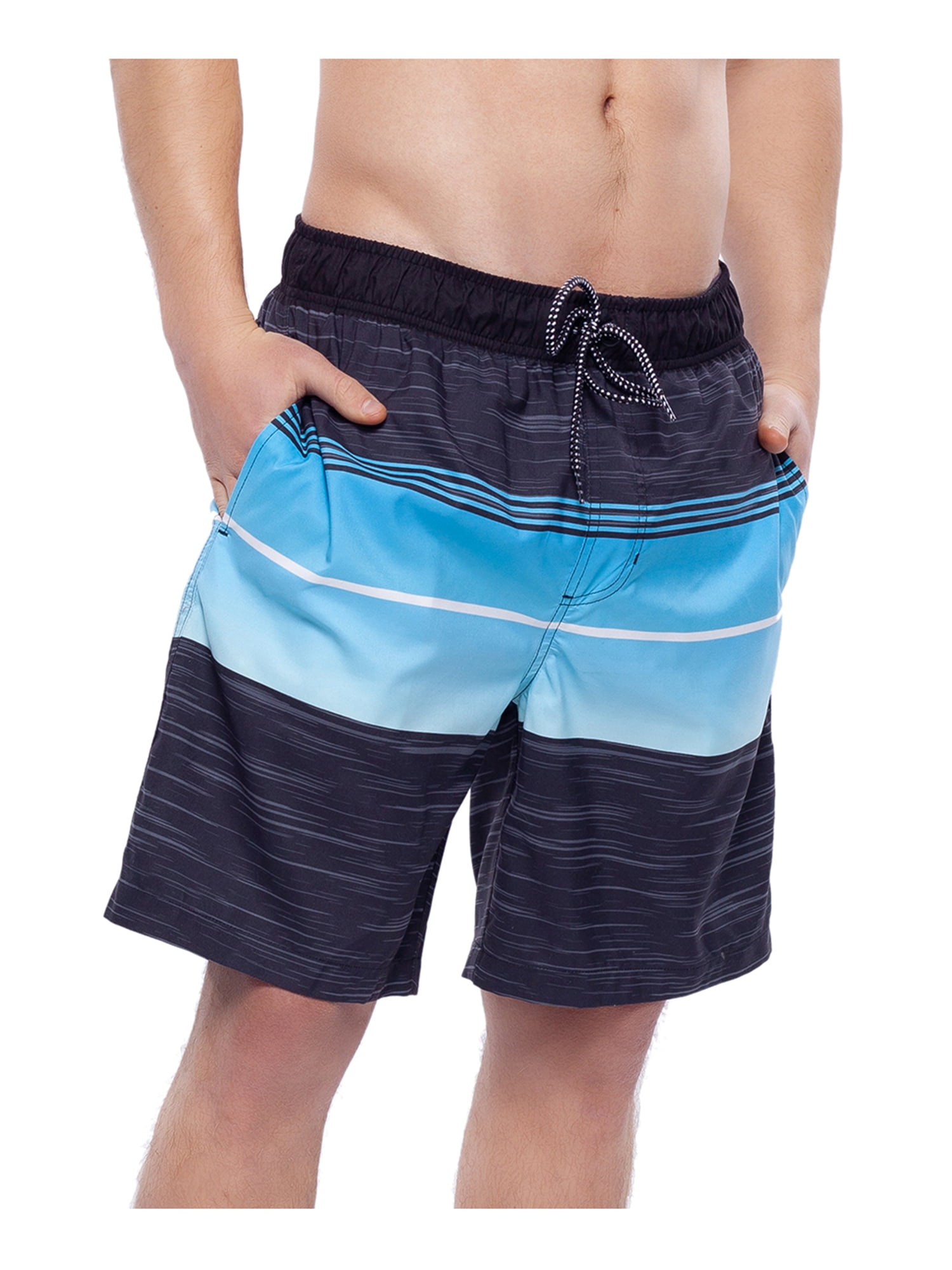Rokka&Rolla Men's 8" Mesh Lined Swim Trunks, up to Size 2XL