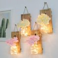 thumbnail image 2 of 20 Led Sun Glass Jar Integrated Solar Panel Light Leds Glass Solar Lamp Home Decor 2m Long 2 Pcs, 2 of 4