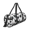 thumbnail image 3 of Xecao Retro Rooster print Round Travel Duffel Bag is a foldable gym bag with an inner pocket, perfect for travel sports, 3 of 8
