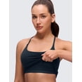 thumbnail image 4 of CRZ YOGA Butterluxe Padded Yoga Longline Sports Bras for Women Twist Cross Back Crop Tops, 4 of 6