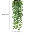 thumbnail image 3 of BingTong Artificial Hanging Ivy Vine Plant, Faux Round Leaf Green Wall Hanging Basket Foliage, No Maintenance Fake Trailing Greenery for Indoor Wall Decor A, 3 of 7