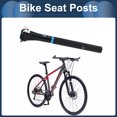 thumbnail image 3 of Postes de sillín de bicicleta 30.8x350mm Poste de sillín de bicicleta de fibra de carbono negro brillante negro mate azul desplazamiento de 5 grados, 3 of 7