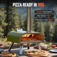 thumbnail image 7 of BIG HORN OUTDOORS 16 Inch Pellet Pizza Oven Outdoor, Wood Pellet Pizza Stove with Pizza Stone for Backyard, Camping, Green, 7 of 7