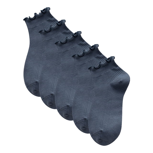 Calcetines antideslizantes de yoga para mujer, 5 pares, con suela baja de gel de sílice, ligeros, para danza/deporte en interiores