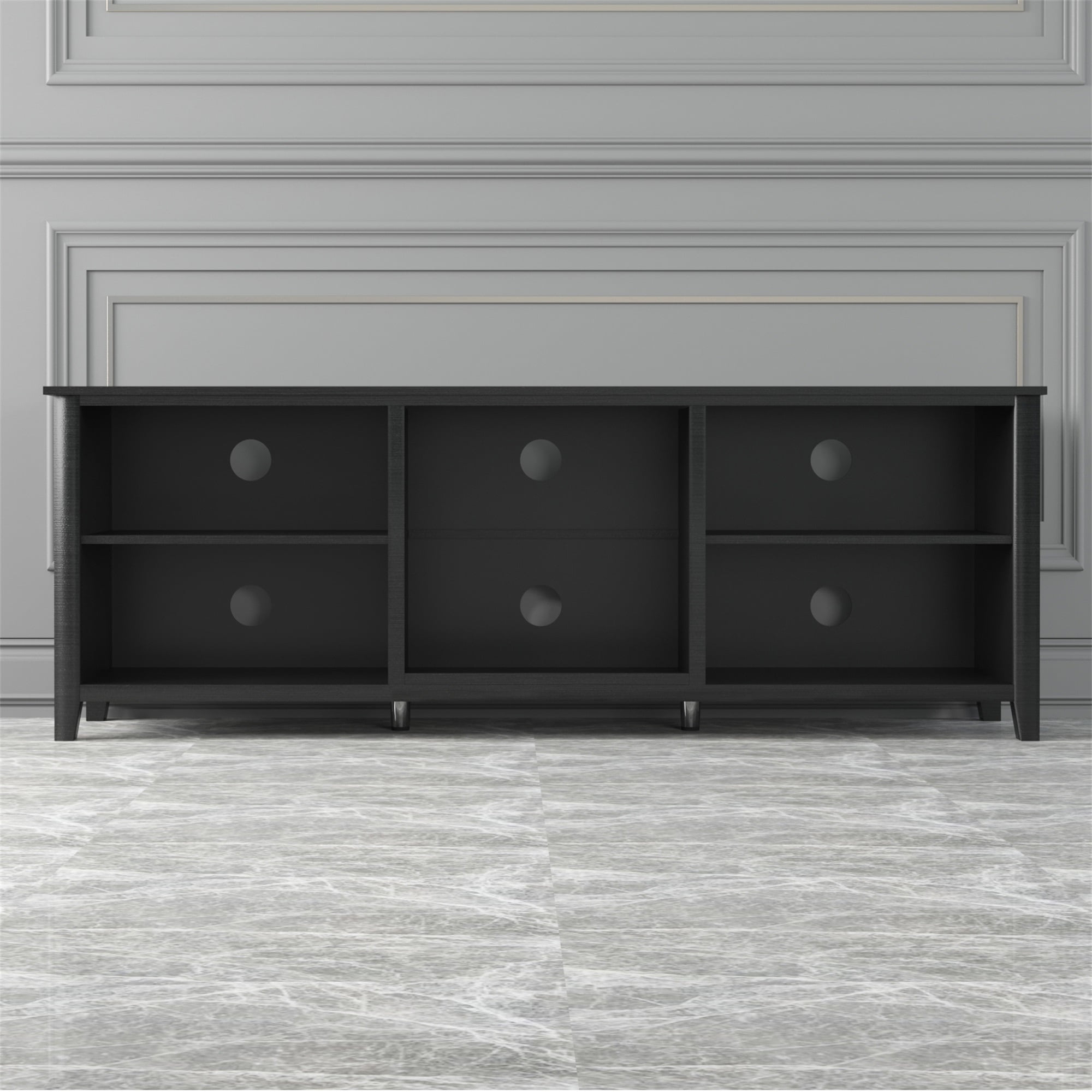 Kadyn TV Stand Entertainment Center for TVs up to 78", Black TV Cabinet