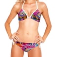 thumbnail image 2 of Graffiti Swimsuit Bikini Set with Detachable Sponge and Adjustable Strap, Two-Pack, for Beach and Pool Parties, 2 of 6