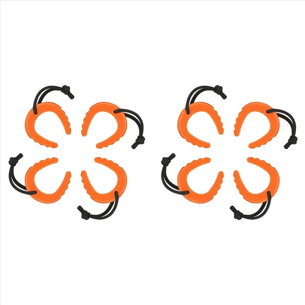 Paquete de 8 Topes de Puerta para Personal de Primeros Auxilios, de Puerta para Fuerzas del Orden, Servicios Médicos de Emergencia, Topes de Puerta en Cuña de Color Naranja
