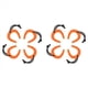thumbnail image 1 of Paquete de 8 Topes de Puerta para Personal de Primeros Auxilios, de Puerta para Fuerzas del Orden, Servicios Médicos de Emergencia, Topes de Puerta en Cuña de Color Naranja, 1 of 5