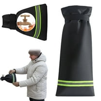 7.3" x 17.7" Insulated Spigot Cover, Waterproof Hose-Bib Sock, Drawstring Front Door Rv, No-Tool Winterizing, Home Must-Have Outdoor Tube Faucet Cover