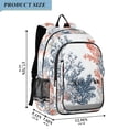 thumbnail image 2 of FORMRS Unisex School Backpack 17" Student Travel Bag with Laptop Compartment, White Sea Plants, 2 of 7