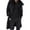 Black, variant on Somuwie Clearance Men's Long Fox Fur Faux Leather Square Collar Straw Coat