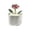 A, variant on LLDYYDS Glass Sunflower Planter 4 Inch Potted Faux Sunflower for Desk Decor Home Aesthetics 5*8
