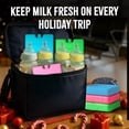 thumbnail image 6 of Reusable Ice Pack | Slim Ice Pack for Lunch Boxes and Coolers, Long Lasting Cold Freezer Pack for Storage, Great Gift for Outdoor Enthusiasts, Durable Dark Green Plastic Boxes, 6 of 9