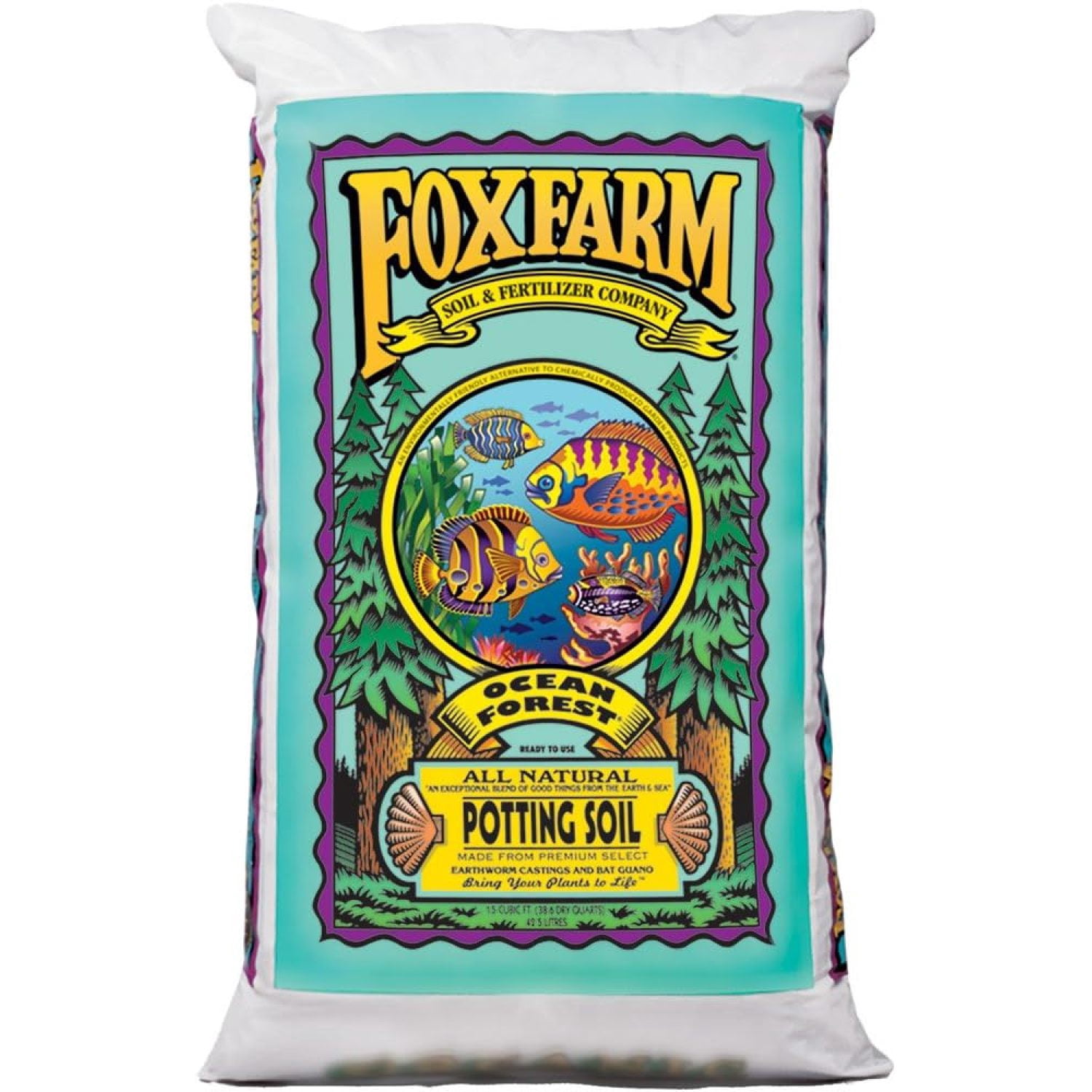 FoxFarm Ocean Forest Potting Soil - 1.5 cu ft — Outdoor & Indoor Plant Use, Easy Application