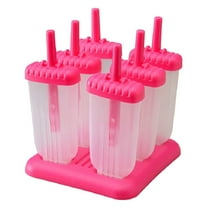 Reusable Molds 6-Pack - BPA Free Ice Pop Maker with Easy-Release Design & Reusable Sticks - DIY Homemade Frozen Treats for Kids & Adults