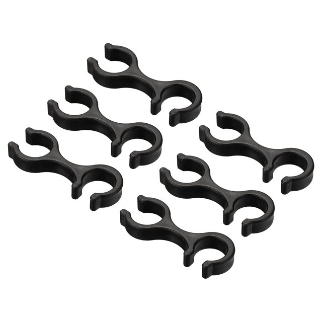 Clips para bastones de senderismo, 6 uds., accesorios para bastones, conector de hebilla de doble varilla para senderismo y acampada al aire libre