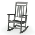 thumbnail image 5 of FODINGHILL Rocking Chair Outdoor,HDPE All Weather Patio Rocking Chair for Porch Garden Deck,Grey, 5 of 9