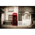 thumbnail image 2 of Lavoie, Tina 32x22 White Modern Wood Framed Museum Art Print Titled - Red Telephone Booth, 2 of 4