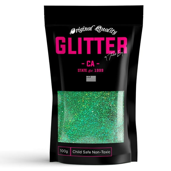 Irish Green Holographic Ultra Fine Premium Glitter 100g / 3.5oz Multi Purpose Craft Paper Glass Decorations DIY Project