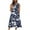 Navy, variant on DeHolifer Women's Dresses Summer Crewneck Sleeveless Floral Printed A-Line Beach Casual Sundresses Black XL