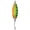 Orange Green Panther, variant on M Buder Trout Lures Spoons Blinkers for Freshwater Fishing, Reflective Metal Baits for Trout, Lightweight Design 3.5g (0.12oz) / 3.4cm (1.34 inches) - Orange Square Pattern