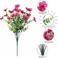 thumbnail image 3 of Nanoei Artificial Flowers, Colorful Artificial Flower Bouquet Set - Silk Floral Arrangements for Home Decor, Wedding Centerpieces, Garden Wreaths (6-Style Pack) Hot Pink, 3 of 8