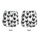 thumbnail image 3 of Balery Retro Rooster Pantalones cortos deportivos para mujer con forro y dos bolsillos, elásticos, para entrenamiento, gimnasio, yoga-Small, 3 of 7