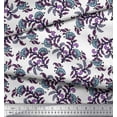 thumbnail image 3 of Soimoi Rayon Fabric Leaves & Floral Block Print Fabric by Yard 42 Inch Wide, 3 of 3
