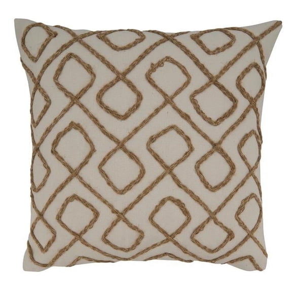 Saro Lifestyle Dori Embroidered Throw Pillow Cover