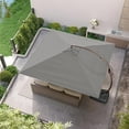 thumbnail image 6 of GRANDPATIO x SUNBRELLA 10 ft Deluxe Napoli Aluminium Offset Umbrella (Canvas Charcoal, Square), 6 of 11