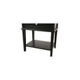 thumbnail image 7 of Homestock Neo-Classical Nostalgia Nightstand with Shelf - Dovetailed Drawers for Bedroom Storage, Stylish Nickel Hardware, Floor Mountable-Color:Black, 7 of 7
