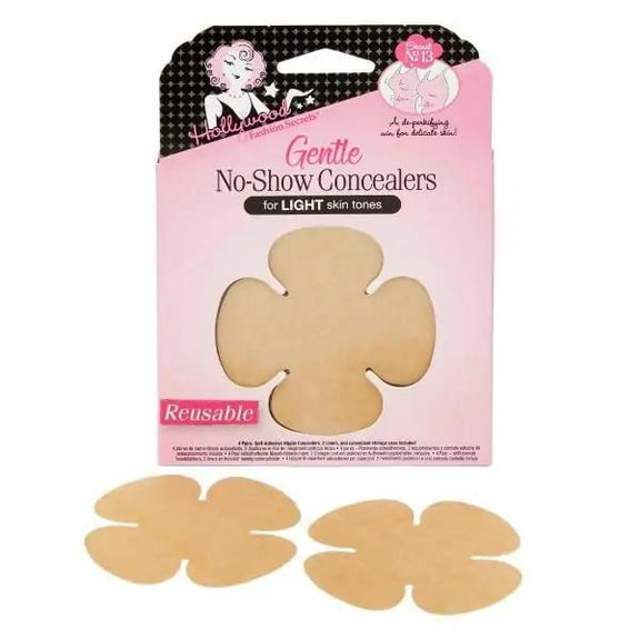 Hollywood Fashion Secrets Gentle No-Show Concealers - Light Skin Tone