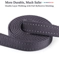 thumbnail image 3 of VIVAGLORY Dog Leash with Padded Handle, Reflective Nylon Lead, Small, Grey, 6 ft, 3 of 7