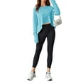 thumbnail image 5 of Sherrylily Women Casual Long Sleeve Crop Tops Tee Loose Workout Athletic T Shirts, 5 of 5