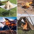 thumbnail image 6 of 22 Inch Portable Outdoor Fire Pit with Carrying Bag,Foldable Stainless Steel Mesh Fireplace Wood Burning Collapsible Fireplace for Camping Outdoor Hiking BBQ Picnic, 6 of 9
